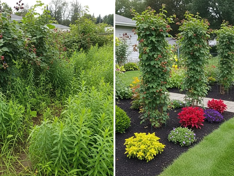 Beautiful maintained garden